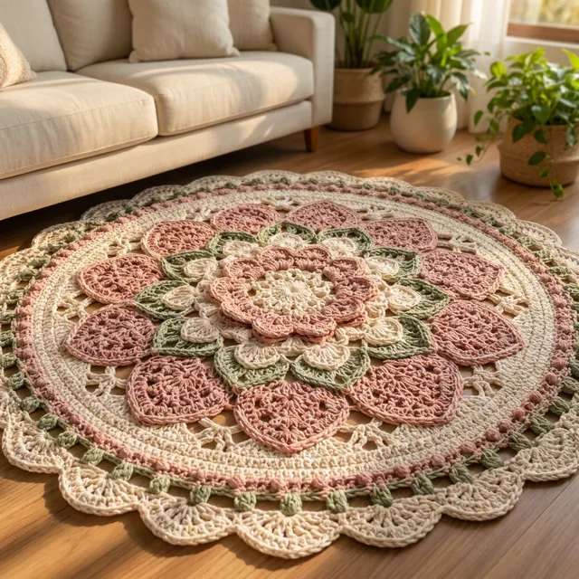 Tapete Mandala Floral pronto